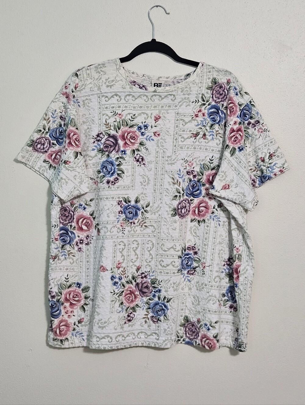 VTG 90s Basic Editions Floral Top 18W Made in USA Cottagecore